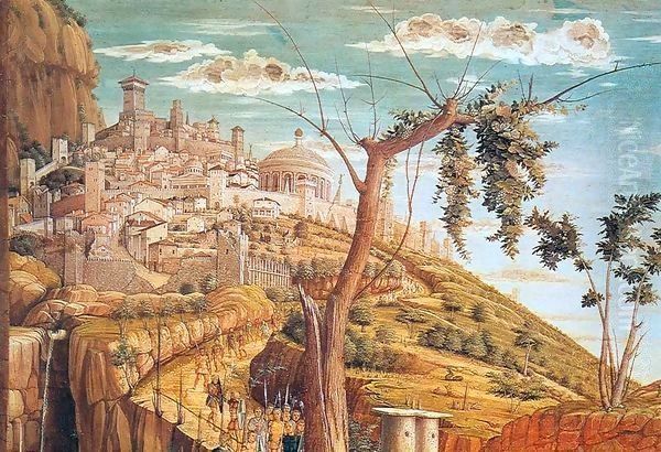 Agony in the Garden, detail Oil Painting by Andrea Mantegna