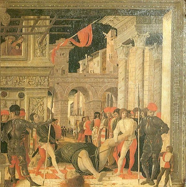 Removal of Body of Saint Cristopher Oil Painting by Andrea Mantegna