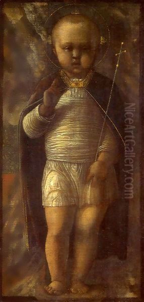 Infant Savior Oil Painting by Andrea Mantegna