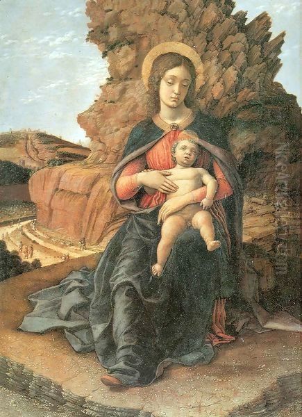 Madonna of the Stonecutters Oil Painting by Andrea Mantegna