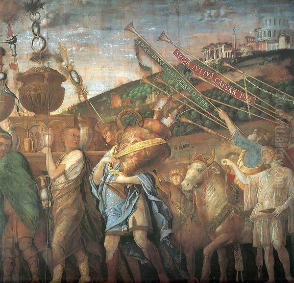 Triumphs of Caesar 2 Oil Painting by Andrea Mantegna