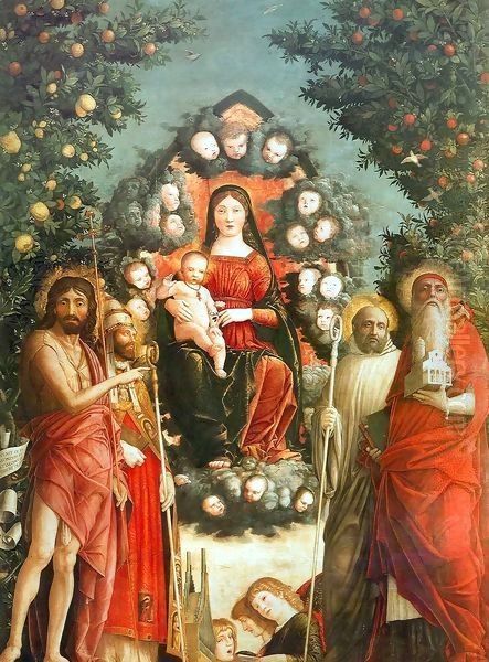 Trivulzio Madonna Oil Painting by Andrea Mantegna