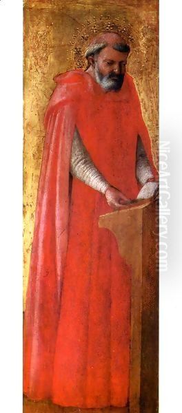 Pisa polyptych St Jerome Oil Painting by Masaccio (Tommaso di Giovanni)