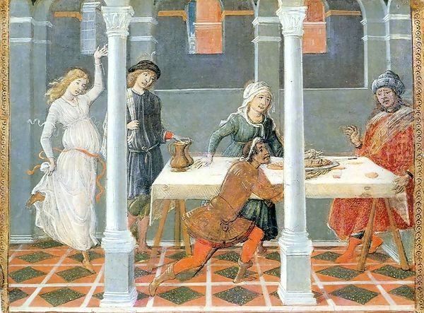 Banquet of Herod Oil Painting by Matteo Di Giovanni