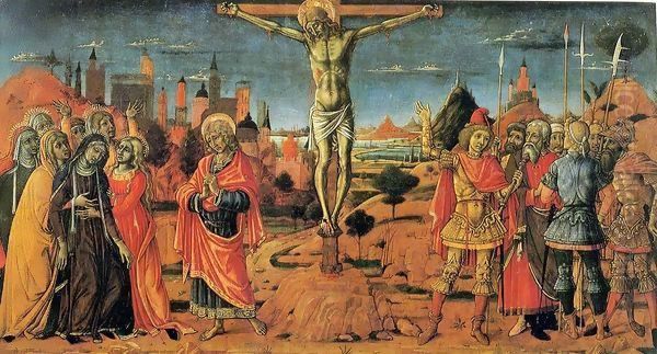 Crucifixion Oil Painting by Matteo Di Giovanni