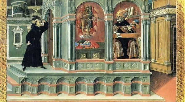 Vision of Saint Augustine Oil Painting by Matteo Di Giovanni