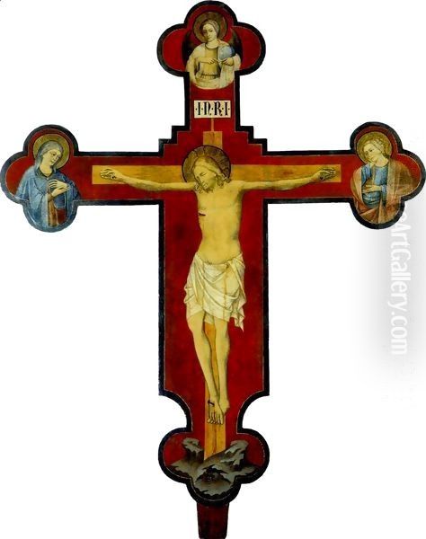 Crucifix of Tkon Oil Painting by Menegello di Giovanni de Canali