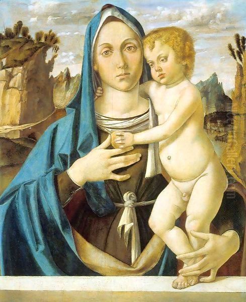 Madonna and Child 3 Oil Painting by Bartolomeo Montagna