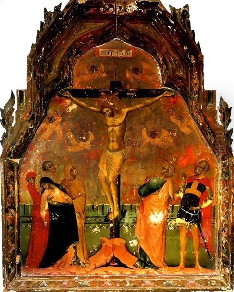 Crucifixion 2 Oil Painting by Paolo Veneziano