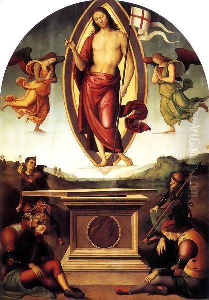 Resurrection of Christ Oil Painting by Pietro Vannucci Perugino