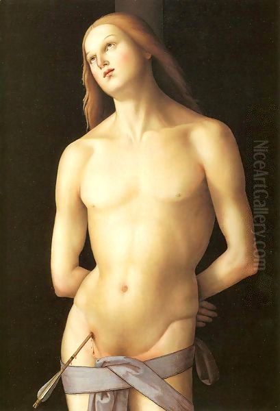 Saint Sebastian 2 Oil Painting by Pietro Vannucci Perugino