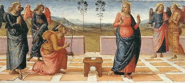 Annunciation Oil Painting by Pietro Vannucci Perugino