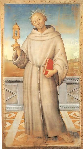 Blessed James of the Marches Oil Painting by Pietro Vannucci Perugino