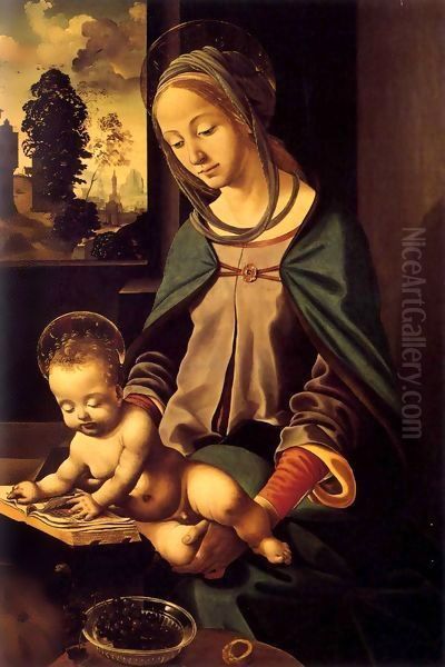 Madonna and Child Oil Painting by Piero Di Cosimo