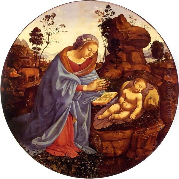 Adoration of the Child Oil Painting by Piero Di Cosimo