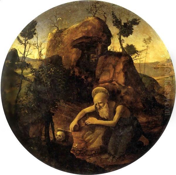 Penitent Saint Jerome Oil Painting by Piero Di Cosimo