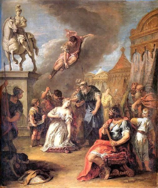 Sacrifice of Polissena Oil Painting by Sebastiano Ricci