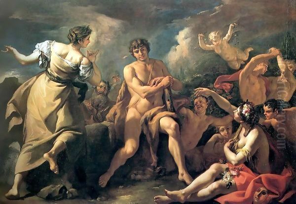 Hercules on the Crossroads Oil Painting by Sebastiano Ricci