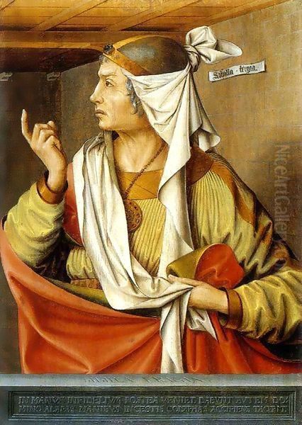 Phrygian Sibyl Oil Painting by Ludger tom the Elder Ring