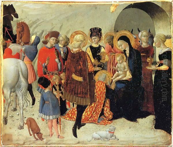 Adoration of the Magi Oil Painting by Stefano Di Giovanni Sassetta