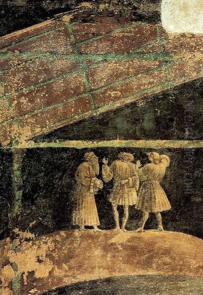 Adoration of the Child, detail Oil Painting by Paolo Uccello