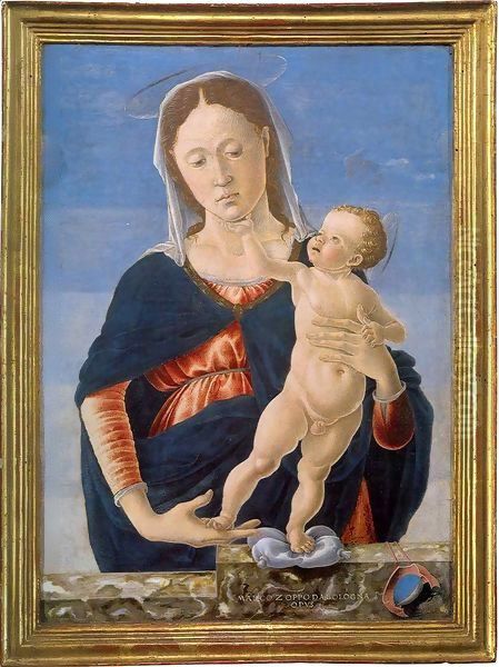 Madonna and Child Oil Painting by Marco Zoppo