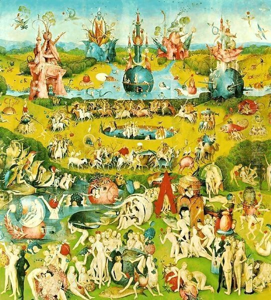 The Garden of Earthly Delights panel 2 Oil Painting by Hieronymous Bosch