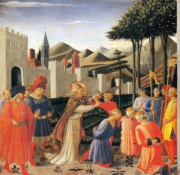 The Story of St Nicholas The Liberation of Three Innocents Oil Painting by Angelico Fra