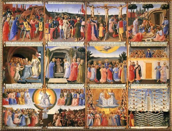 Scenes from the Life of Christ 3 Oil Painting by Angelico Fra