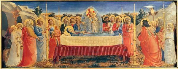 Dormition of the Virgin Oil Painting by Angelico Fra