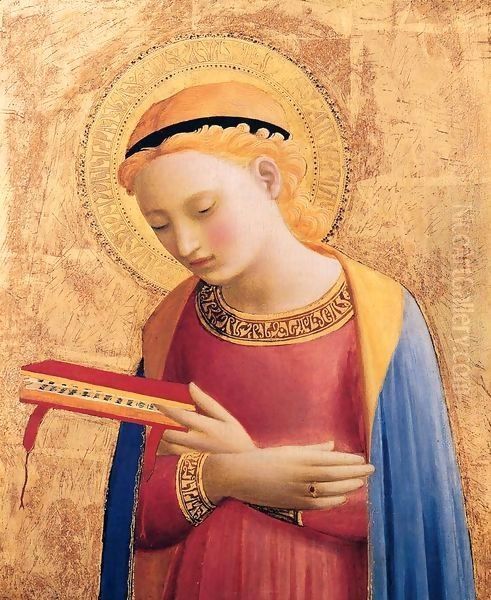 Virgin Mary Annunciate Oil Painting by Angelico Fra