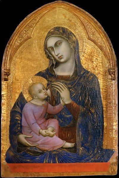 Virgin and Child Oil Painting by Barnaba Da Modena