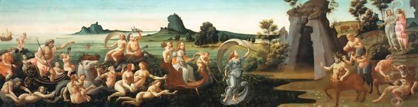 Procession of Thetis Oil Painting by Bartolomeo Di Giovanni