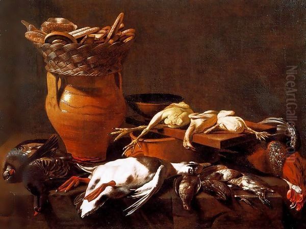 Kitchen Still-Life Oil Painting by Evaristo Baschenis