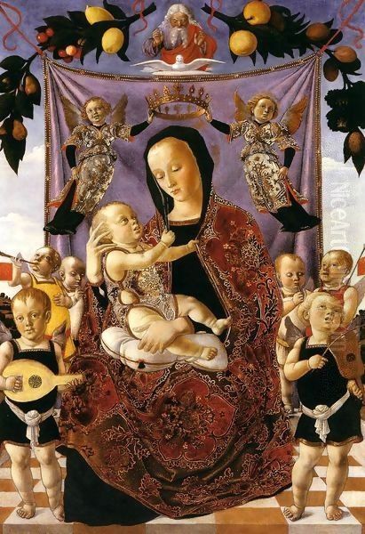 Madonna of Humility Oil Painting by Lazzaro Bastiani