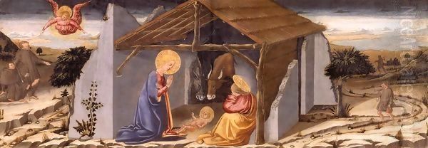 Nativity Oil Painting by Bicci Di Neri