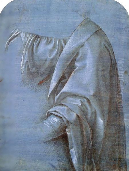 Study of Drapery Oil Painting by Giovanni Antonio Boltraffio