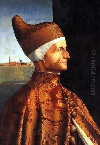 Portrait of the Doge Leonardo Loredan Oil Painting by Vittore Carpaccio