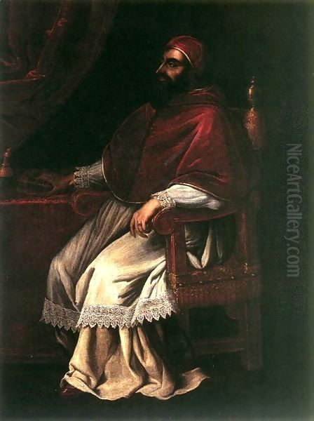 Portrait of Clement VII Oil Painting by Domenico Casini And Valore Casini