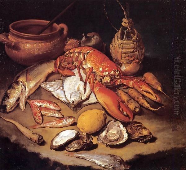 Still-Life Oil Painting by Giacomo Ceruti (Il Pitocchetto)