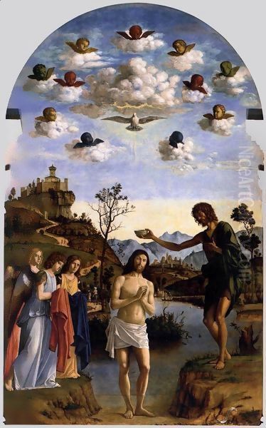 Baptism of Christ Oil Painting by Giovanni Battista Cima da Conegliano