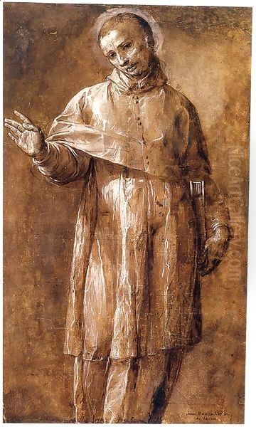 St Carlo Borromeo Oil Painting by Giovanni Battista Crespi (Cerano II)