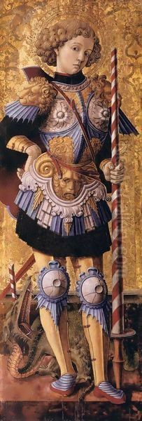 St George Oil Painting by Carlo Crivelli