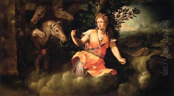 Allegory of Dawn Oil Painting by Battista Dossi