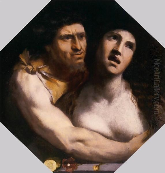 The Embrace Oil Painting by Dosso Dossi