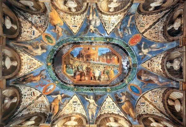 Ceiling decoration Oil Painting by Girolamo Genga