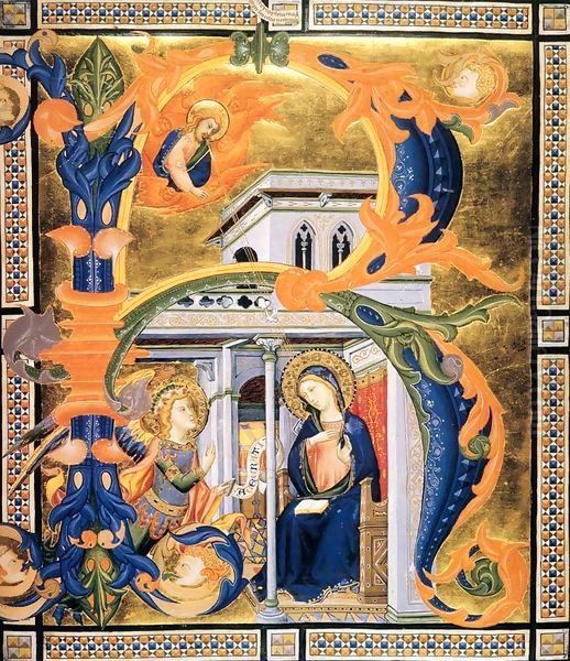 Gradual from Santa Maria degli Angeli (Folio 60) Oil Painting by Don Silvestro Dei Gherarducci