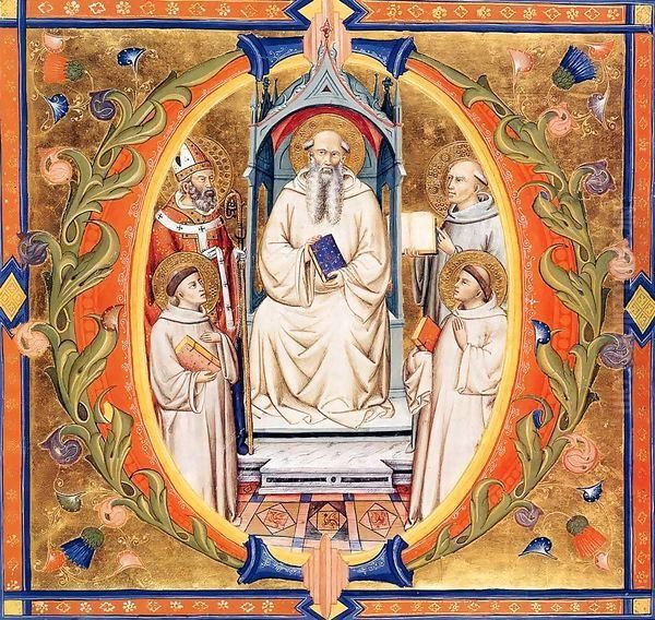 Gradual from Santa Maria degli Angeli (Folio 90) Oil Painting by Don Silvestro Dei Gherarducci