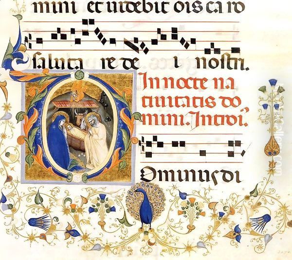 Gradual 1 for San Michele a Murano (Folio 32) Oil Painting by Don Silvestro Dei Gherarducci