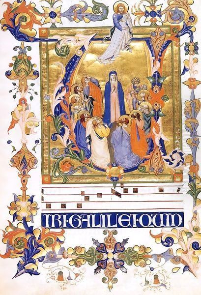 Gradual 2 for San Michele a Murano (Folio 44) Oil Painting by Don Silvestro Dei Gherarducci